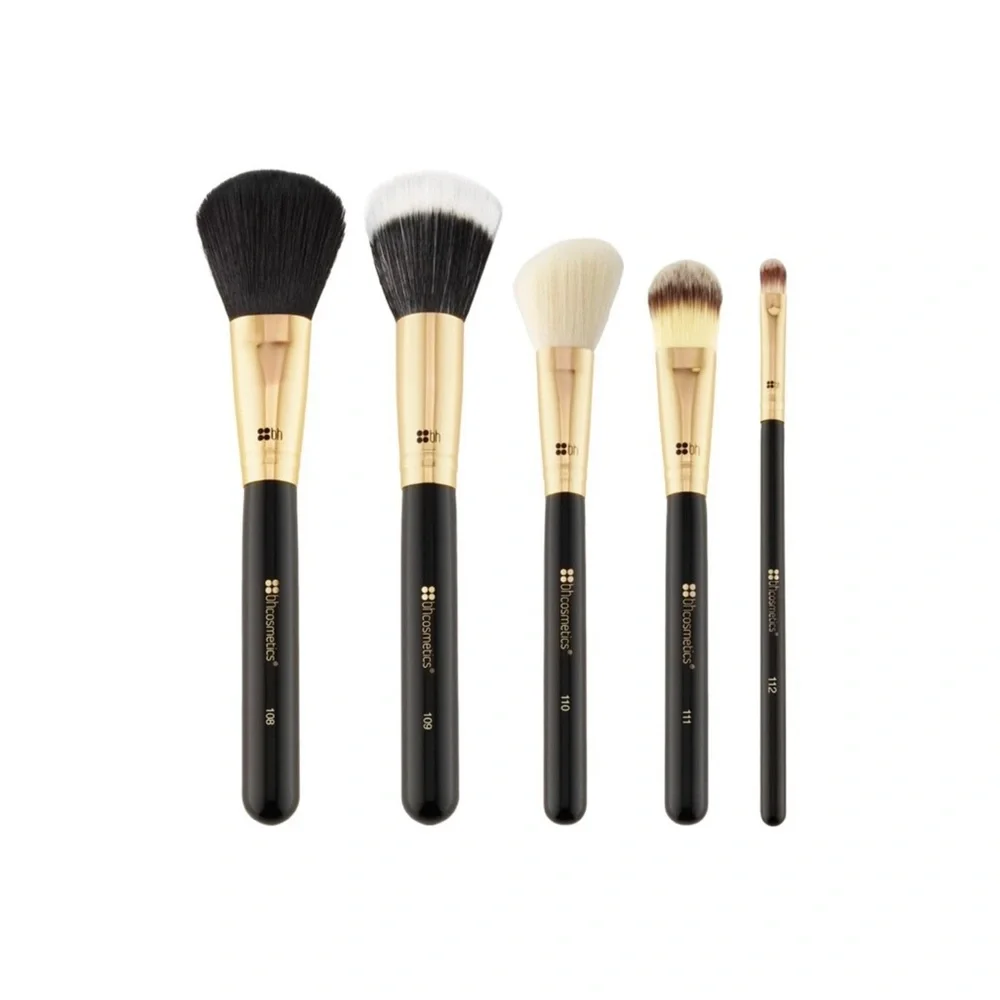 BH COSMETICS Face Essential – 5 Piece Brush Set.